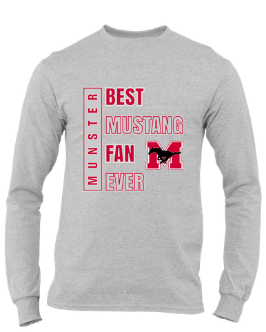 Munster Mustangs Best Mustang Fan Men's LS T-Shirt
