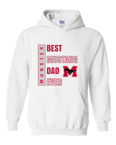 Munster Mustangs Best Mustang Dad Men's Hoodie