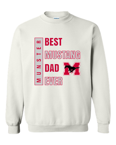 Munster Mustangs Best Mustang Dad Men's Sweatshirt