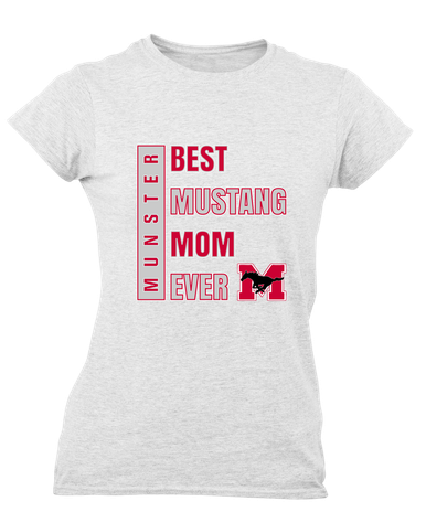 Munster Mustangs Best Mustang Mom Women's SS T-Shirt