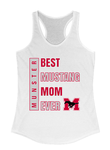 Munster Mustangs Best Mustang Mom Women's Tank Top