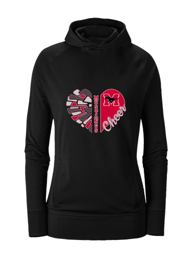 Munster Mustangs Heart Cheer Women's Hoodie
