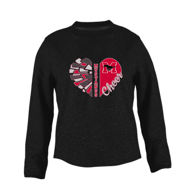 Munster Mustangs Heart Cheer Women's Sweatshirt