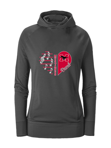 Munster Mustangs Heart Band Women's Hoodie