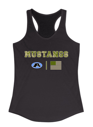 Aldine Mustangs Camo Flag Women's Tank Top