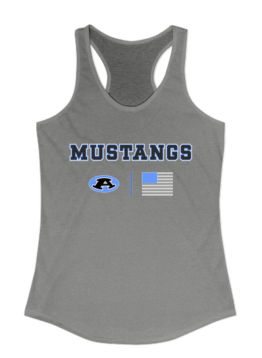 Aldine Mustangs Team Colors Flag Women's Tank Top