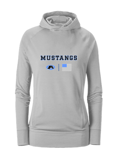 Aldine Mustangs Team Colors Flag Women's Hoodie