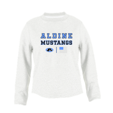 Aldine Mustangs Spirit Flag Women's Sweatshirt