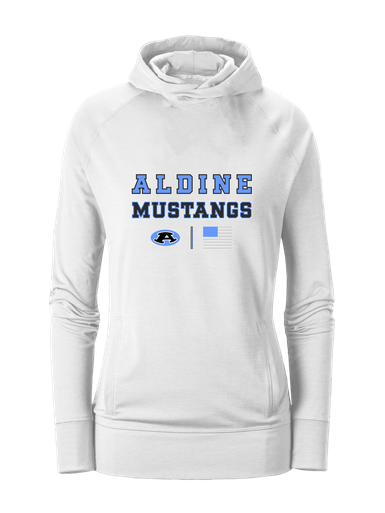 Aldine Mustangs Spirit Flag Women's Hoodie