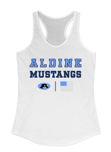 Aldine Mustangs Spirit Flag Women's Tank Top