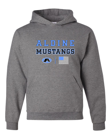 Aldine Mustangs Spirit Flag Men's Premium Hoodie