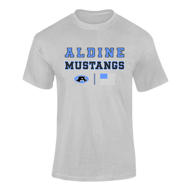 Aldine Mustangs Spirit Flag Men's Premium SS T-Shirt