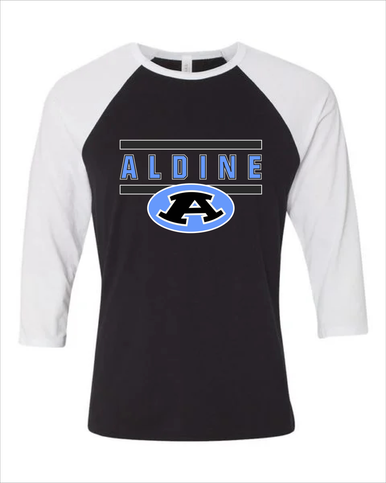 Aldine Mustangs Mascot #4 Women's Baseball T-Shirt