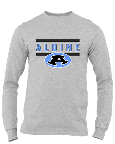 Aldine Mustangs Mascot #4 Men's LS T-Shirt