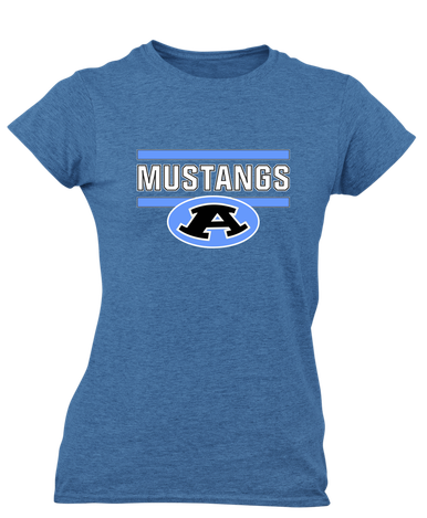 Aldine Mustangs Mascot #5 Women's Premium SS T-Shirt