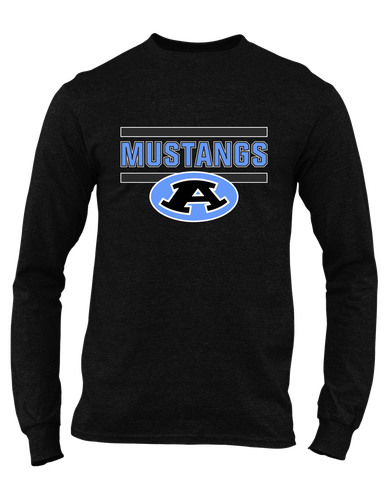 Aldine Mustangs Mascot #5 Men's Premium LS T-Shirt