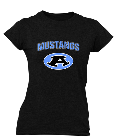 Aldine Mustangs Mascot #6 Women's SS T-Shirt