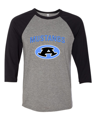 Aldine Mustangs Mascot #6 Women's Baseball T-Shirt