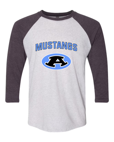 Aldine Mustangs Mascot #6 Men's Baseball T-Shirt
