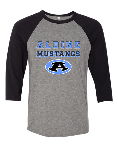 Aldine Mustangs Spirit Men's Baseball T-Shirt