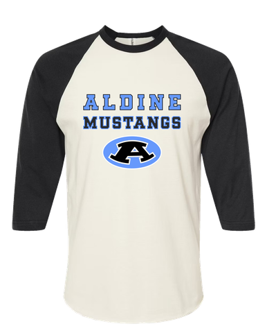 Aldine Mustangs Spirit Women's Baseball T-Shirt
