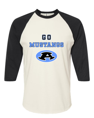 Aldine Mustangs Go Team Men's Baseball T-Shirt