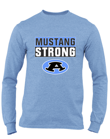 Aldine Mustangs Strong #1 Men's LS T-Shirt