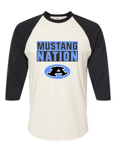 Aldine Mustangs Nation #1 Men's Baseball T-Shirt