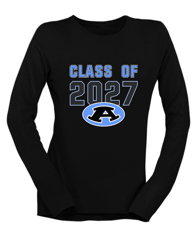 Aldine Mustangs Class of 2027 Women's LS T-Shirt