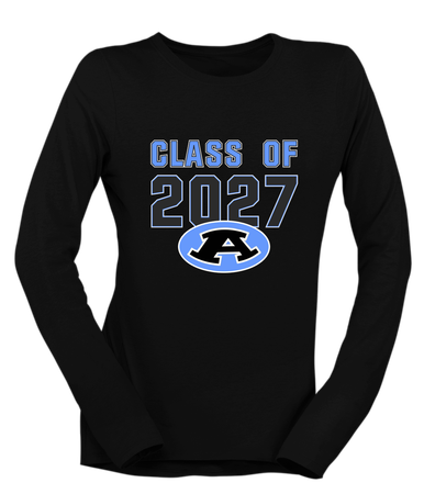 Aldine Mustangs Class of 2027 Women's Premium LS T-Shirt