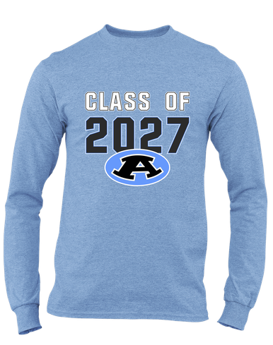 Aldine Mustangs Class of 2027 Men's LS T-Shirt