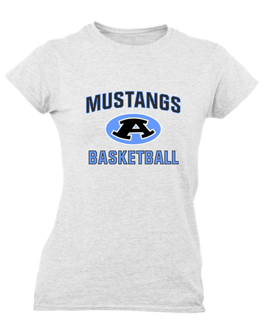 Aldine Mustangs Basketball #1 Women's Premium SS T-Shirt