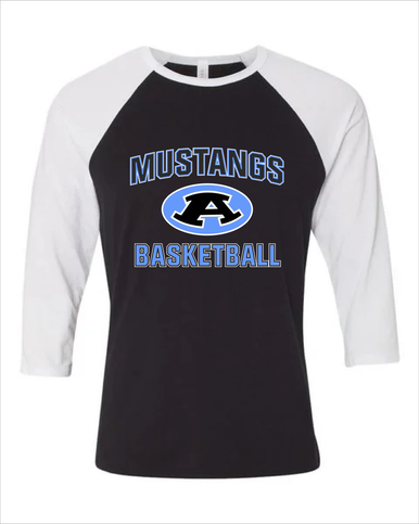 Aldine Mustangs Basketball #1 Women's Baseball T-Shirt