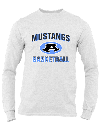 Aldine Mustangs Basketball #1 Men's Premium LS T-Shirt