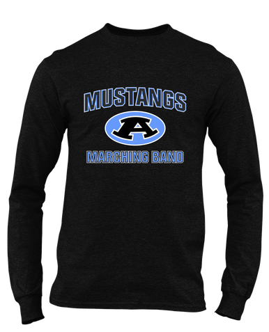 Aldine Mustangs Marching Band Men's LS T-Shirt