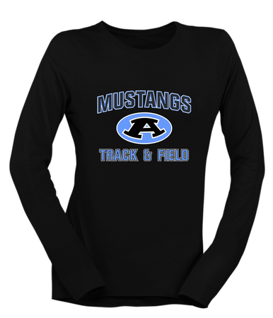 Aldine Mustangs Track & Field Women's Premium LS T-Shirt