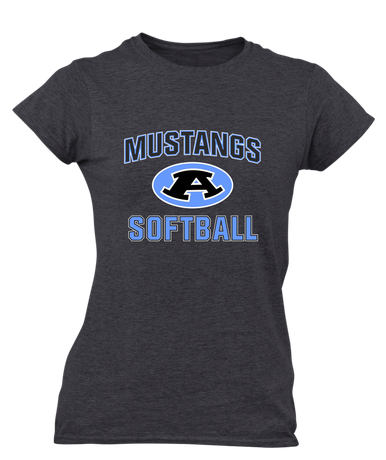 Aldine Mustangs Softball #1 Women's Premium SS T-Shirt