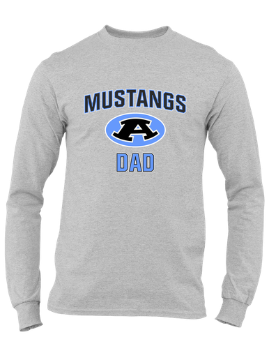 Aldine Mustangs Dad Men's LS T-Shirt