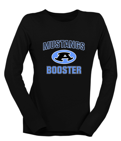 Aldine Mustangs Booster Women's LS T-Shirt
