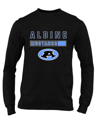 Aldine Mustangs Mascot #7 Men's Premium LS T-Shirt