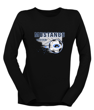 Aldine Mustangs Soccer #2 Women's Premium LS T-Shirt