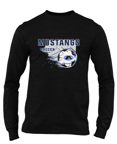 Aldine Mustangs Soccer #2 Men's Premium LS T-Shirt