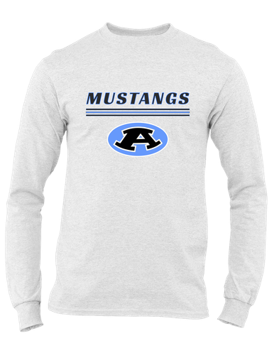 Aldine Mustangs Mascot #8 Men's Premium LS T-Shirt