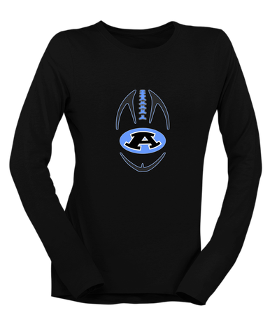 Aldine Mustangs Football #4 Women's LS T-Shirt