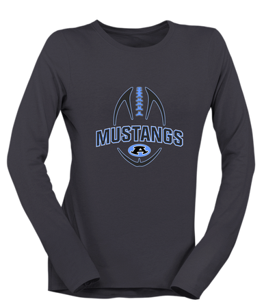 Aldine Mustangs Football #5 Women's Premium LS T-Shirt