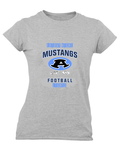 Aldine Mustangs Football #6 Women's Premium SS T-Shirt