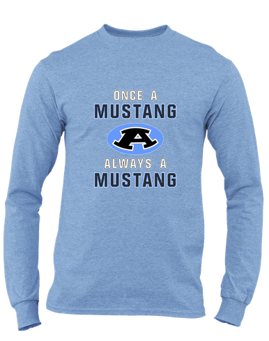 Aldine Mustangs Once A Men's LS T-Shirt