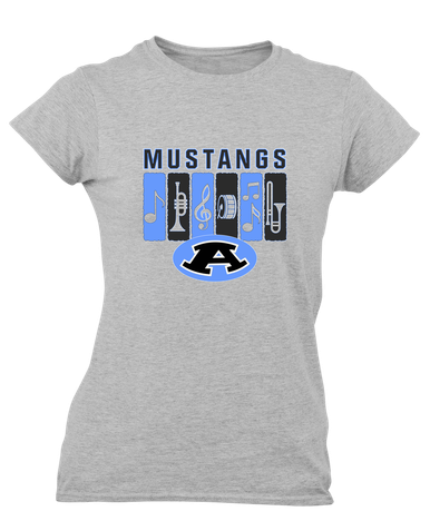 Aldine Mustangs Band # 2 Women's SS T-Shirt