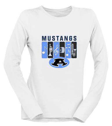 Aldine Mustangs Band # 2 Women's Premium LS T-Shirt