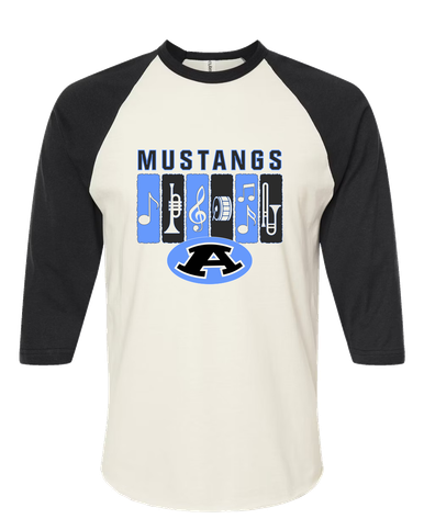 Aldine Mustangs Band # 2 Women's Baseball T-Shirt
